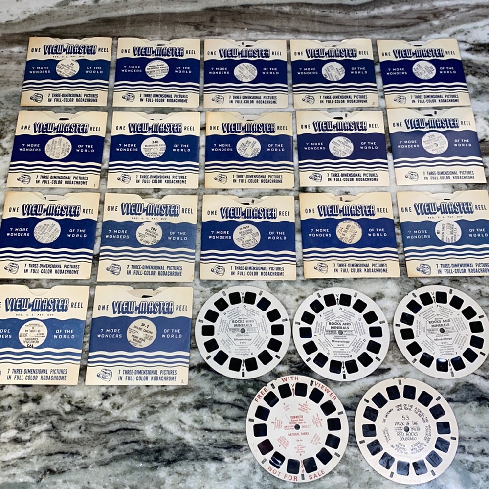 22 VINTAGE 1940-50s sawyers view master reels